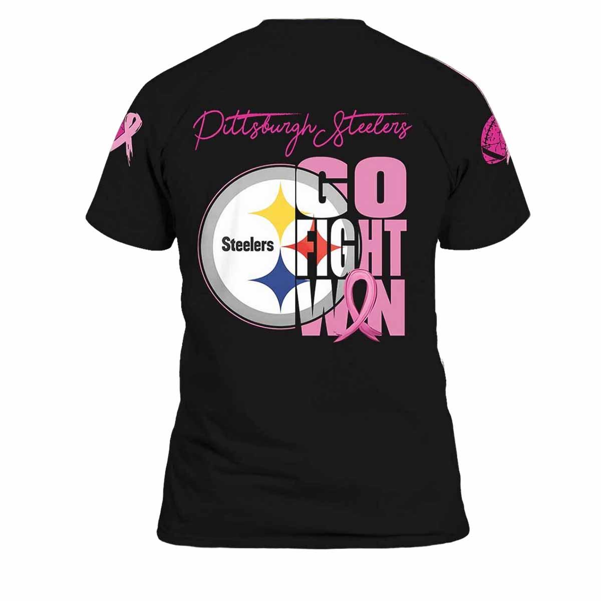 Steelers Tackle Breast Cancer Go Fight Win Shirt Steelers Tackle Breast Cancer Go Fight Win Shirt