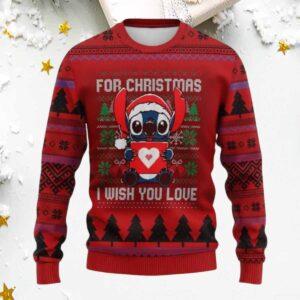 Stitch For Christmas I Wish You Love Ugly Sweater Stitch For Christmas I Wish You Love Ugly Sweater