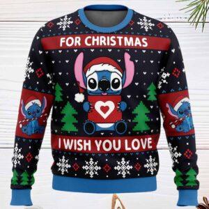 Stitch For Christmas I Wish You Love Ugly Sweater Stitch For Christmas I Wish You Love Ugly Sweater