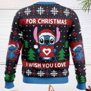 Stitch For Christmas I Wish You Love Ugly Sweater