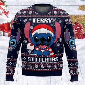 Stitch Merry Stitchmas Ugly Christmas Sweater Stitch Merry Stitchmas Ugly Christmas Sweater