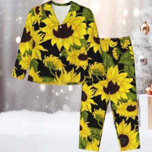 Sunflowers Print Pajama Set Sunflowers Print Pajama Set