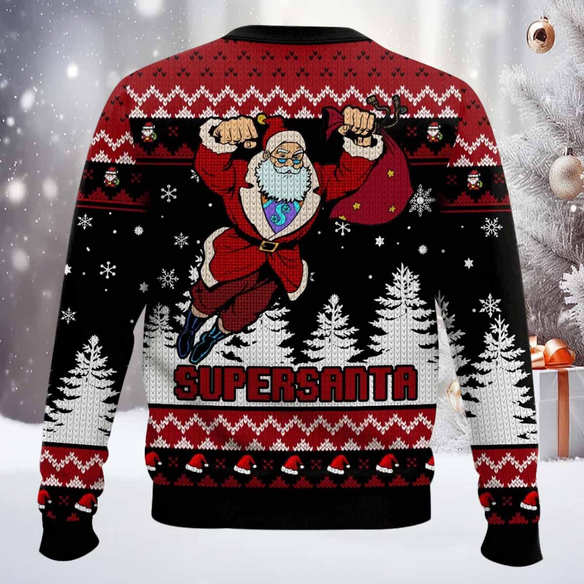 Supersanta Ugly Christmas Sweater Supersanta Ugly Christmas Sweater