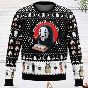 Sushi Time No Face Spirited Away Ugly Christmas Sweater