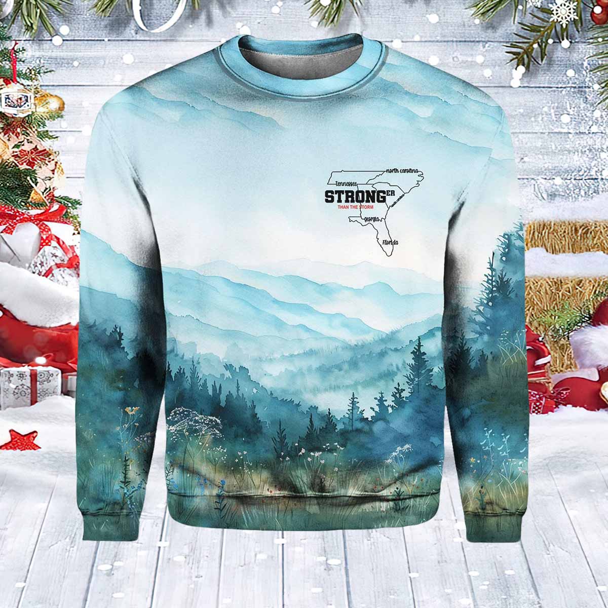 Tennessee Stronger Than The Storm Hurricane Appalachian Mountains Sweatshirt Tennessee Stronger Than The Storm Hurricane Appalachian Mountains Sweatshirt