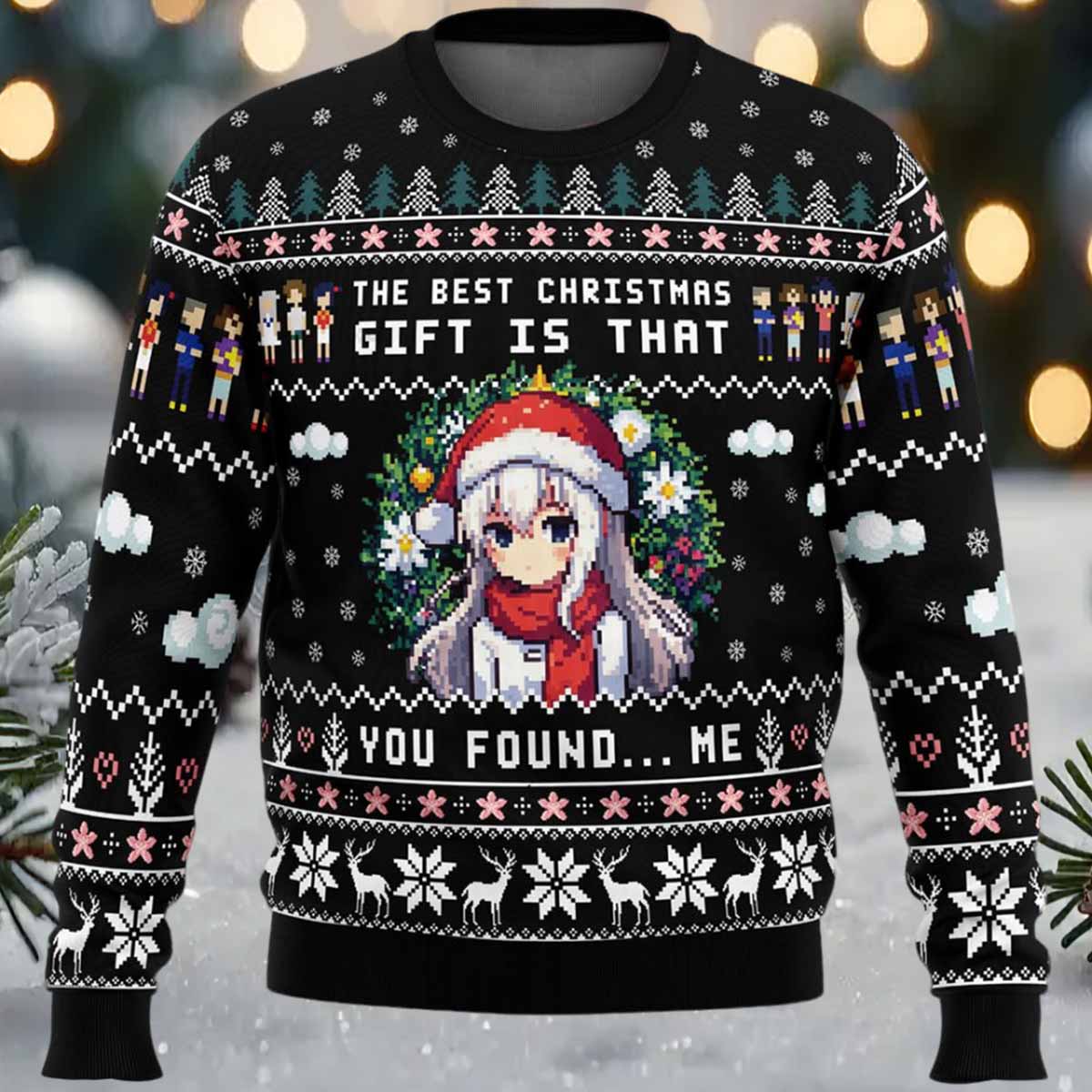 The Best Christmas Gift Anohana Ugly Christmas Sweater The Best Christmas Gift Anohana Ugly Christmas Sweater