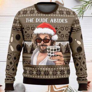 The Dude Abides The Big Lebowski Ugly Christmas Sweater