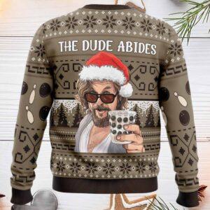 The Dude Abides The Big Lebowski Ugly Christmas Sweater