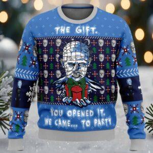 The Gift Hellraiser Ugly Christmas Sweater