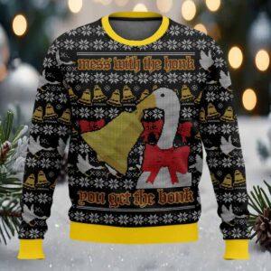 The Goose Gets The Bonk Christmas Ugly Sweater The Goose Gets The Bonk Christmas Ugly Sweater