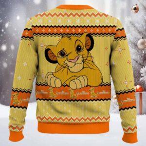 The Lion King Simba Ugly Sweater 1 The Lion King Characters Ugly Sweater