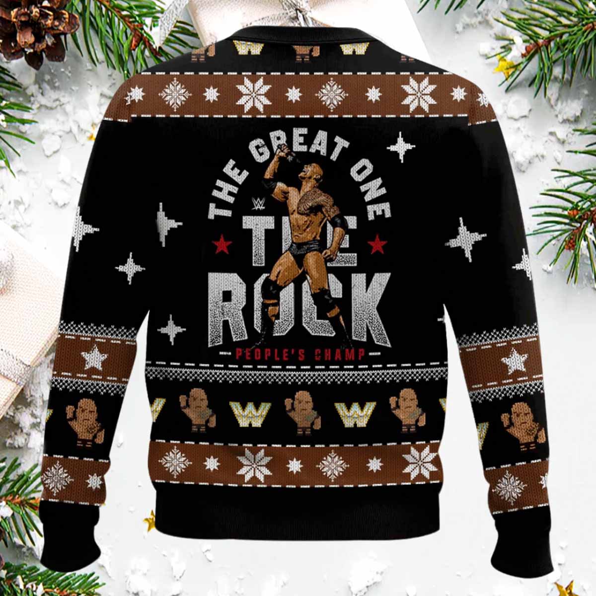 The Rock Just Bring It Ugly Christmas Sweater The Rock Just Bring It Ugly Christmas Sweater