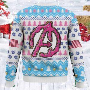 The Simpsons Captain Homerican Ugly Christmas Sweater