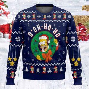 The Simpsons D Oh Ho Ho Ugly Sweater