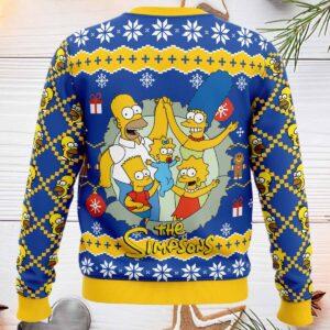 The Simpsons It's Christmas O'clock Time Anytime Ugly Sweater 1 The Simpsons It's Christmas O'clock Time Anytime Ugly Sweater