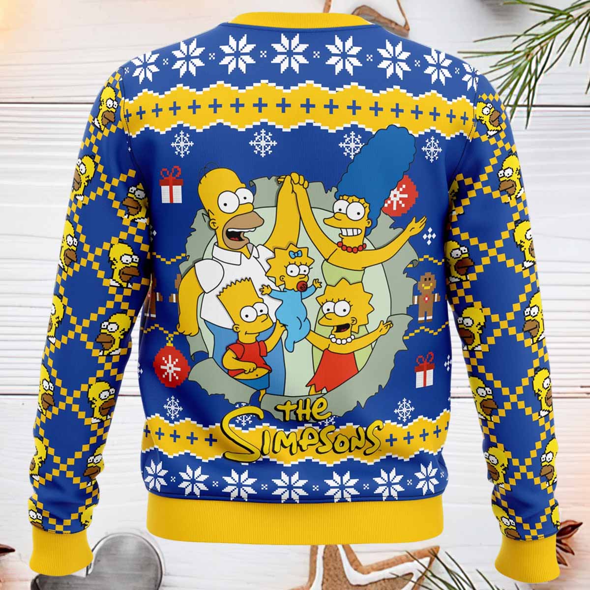 The Simpsons It’s Christmas O’clock Time Anytime Ugly Sweater The Simpsons It’s Christmas O’clock Time Anytime Ugly Sweater