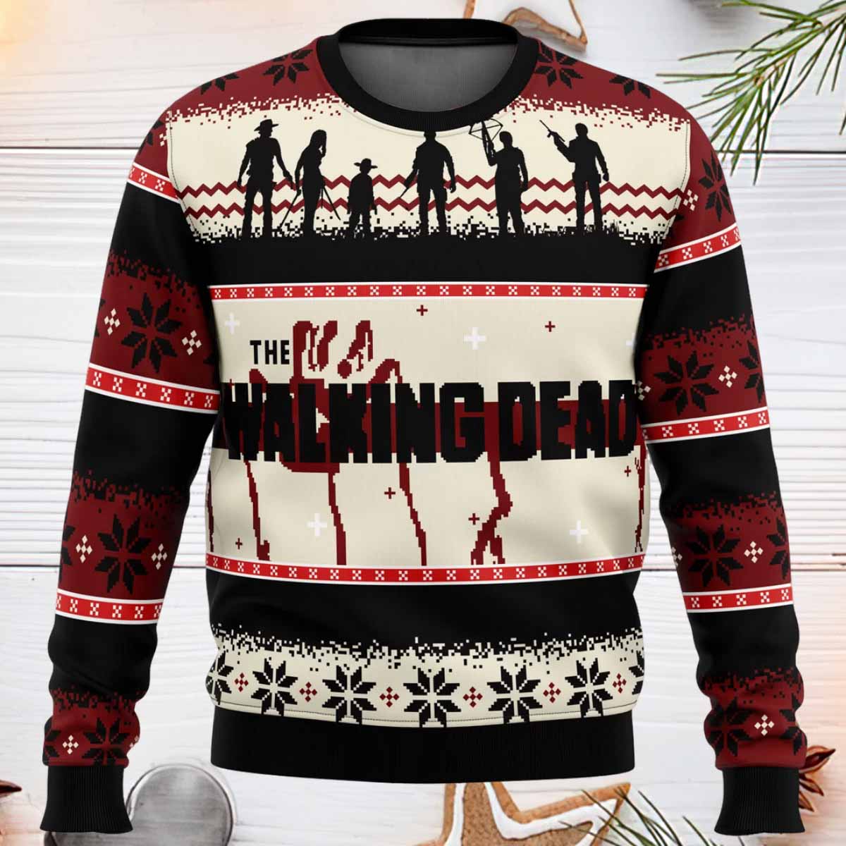 The Walking Dead Ugly Christmas Sweater The Walking Dead Ugly Christmas Sweater