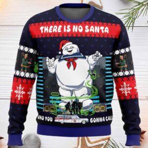 There Is No Santa Ghostbusters Ugly Christmas Sweater There Is No Santa Ghostbusters Ugly Christmas Sweater