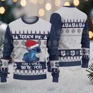 Touch Me And I Will Bite You Ugly Christmas Sweater Touch Me And I Will Bite You Ugly Christmas Sweater