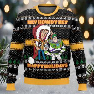 Toy Story Hey Howdy Hey Happy Holidays Christmas Sweater Toy Story Hey Howdy Hey Happy Holidays Christmas Sweater