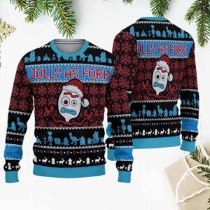 Toy Story Jolly As Fork Ugly Christmas Sweater Toy Story Jolly As Fork Ugly Christmas Sweater