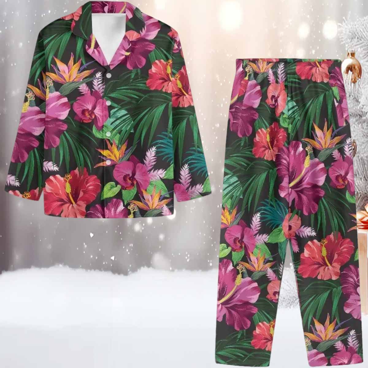 Tropical Hibiscus Pajama Set Tropical Hibiscus Pajama Set