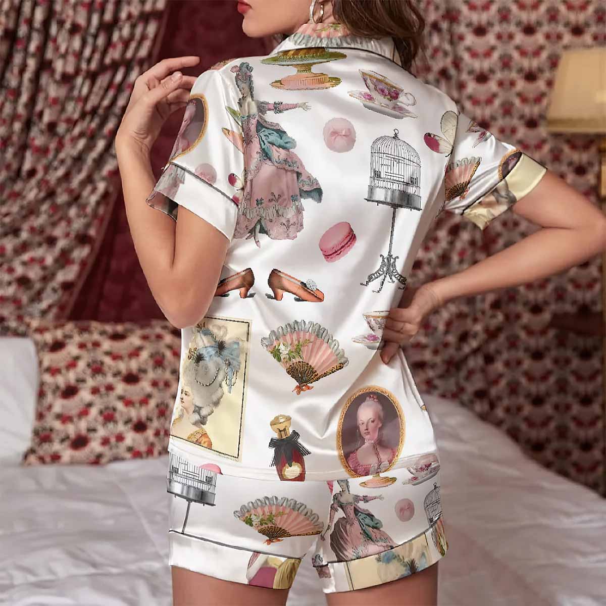 Versailles Marie Antoinette Vintage Pajama Set Versailles Marie Antoinette Vintage Pajama Set