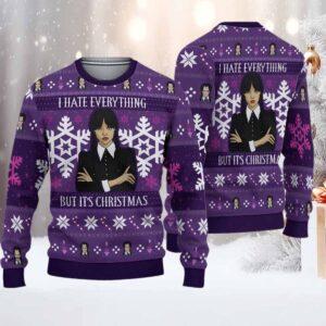 Wednesday I Hate Everything But It’s Christmas Ugly Sweater
