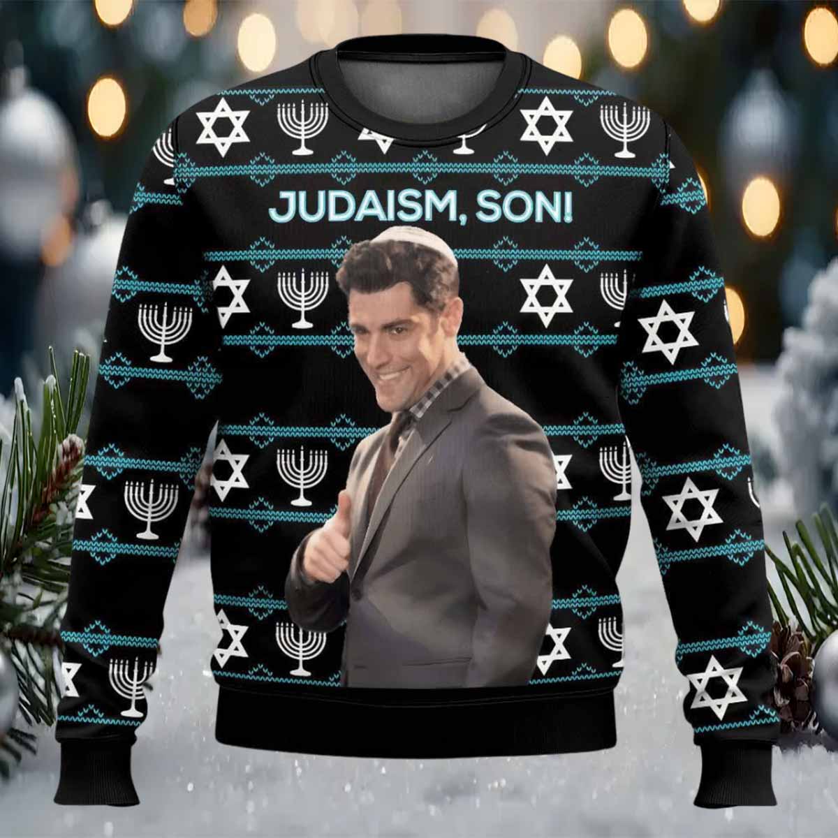 Winston Schmidt Judaism Son Ugly Christmas Sweater Winston Schmidt Judaism Son Ugly Christmas Sweater