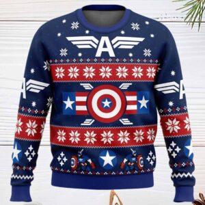 Winter Soldier Captain America Ugly Christmas Sweater Winter Soldier Captain America Ugly Christmas Sweater