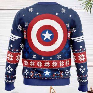 Winter Soldier Captain America Ugly Christmas Sweater 1 Winter Soldier Captain America Ugly Christmas Sweater