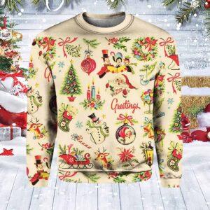 Women's Casual Christmas Printed Long Sleeve Sweatshirt