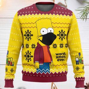 Worst Xmas Ever The Simpsons Ugly Christmas Sweater
