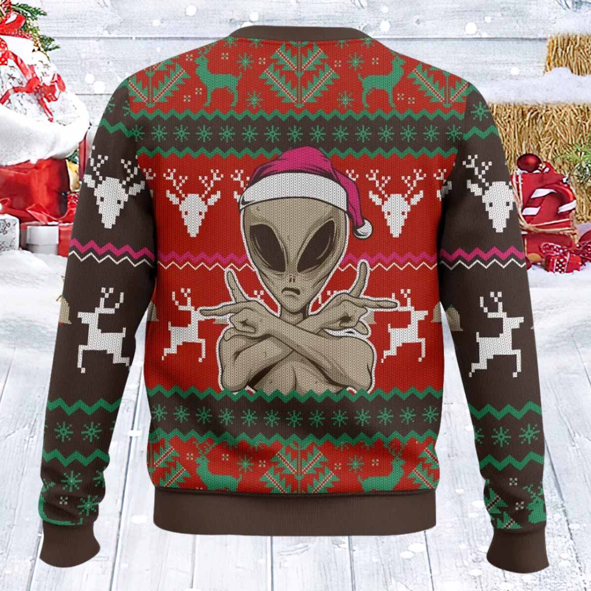 You Are Not Alone This Christmas Alien Ugly Sweater You Are Not Alone This Christmas Alien Ugly Sweater