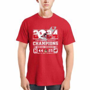 2024 Freedom Trophy Champions Nebraska 44 25 Wisconsin Shirt 2 2024 Freedom Trophy Champions Nebraska 44 25 Wisconsin Shirt