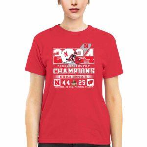 2024 Freedom Trophy Champions Nebraska 44 25 Wisconsin Shirt 3 2024 Freedom Trophy Champions Nebraska 44 25 Wisconsin Shirt