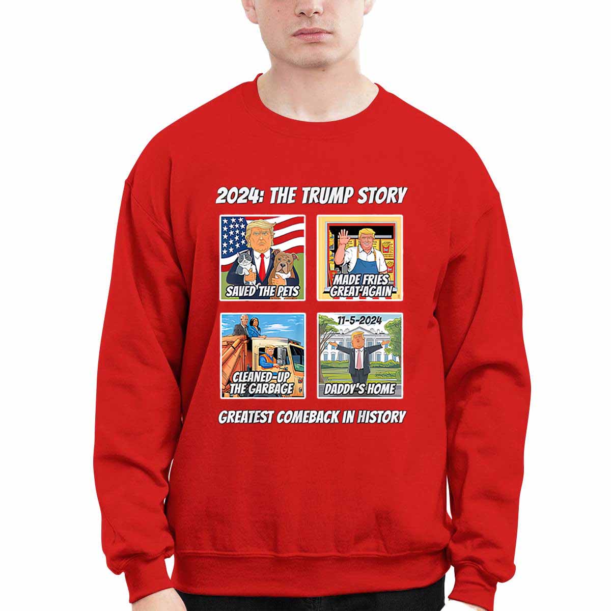 2024 The Trump Story Greatest Comeback In History Shirt 2024 The Trump Story Greatest Comeback In History Shirt