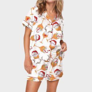 Aperol Spritz Christmas Satin Pajama Set Aperol Spritz Christmas Satin Pajama Set