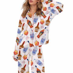 Aperol The Sun Kissed Loretto Cocktail Satin Pajama Set