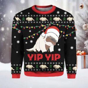 Appa Sky Bison Yip Yip Ugly Christmas Sweater
