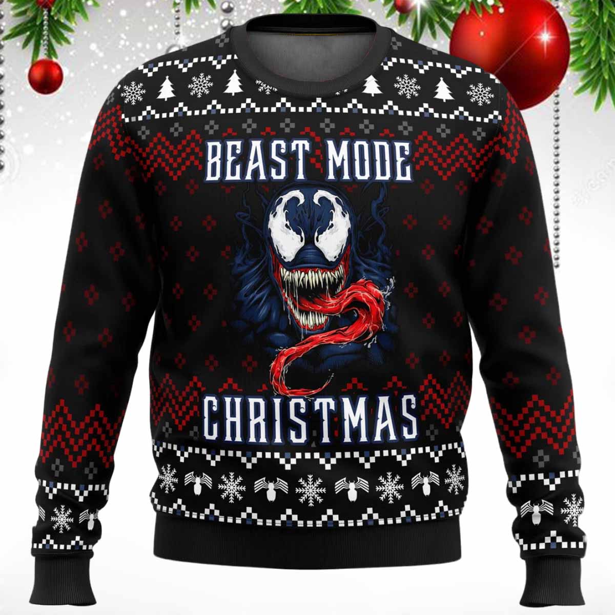 Beast Mode Christmas Ugly Christmas Sweater Beast Mode Christmas Ugly Christmas Sweater