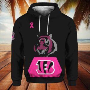 Bengals 2024 October Breast Cancer Awareness Month Hoodie Bengals 2024 October Breast Cancer Awareness Month Hoodie