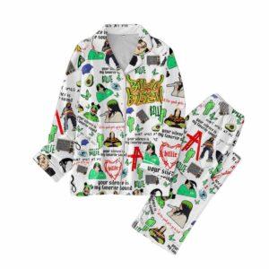 Billie Eilish Your Silence Is My Favorite Sound Pajamas Set Billie Eilish Your Silence Is My Favorite Sound Pajamas Set