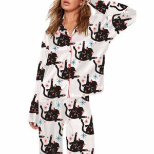Black Cat Pajama Set Black Cat Pajama Set