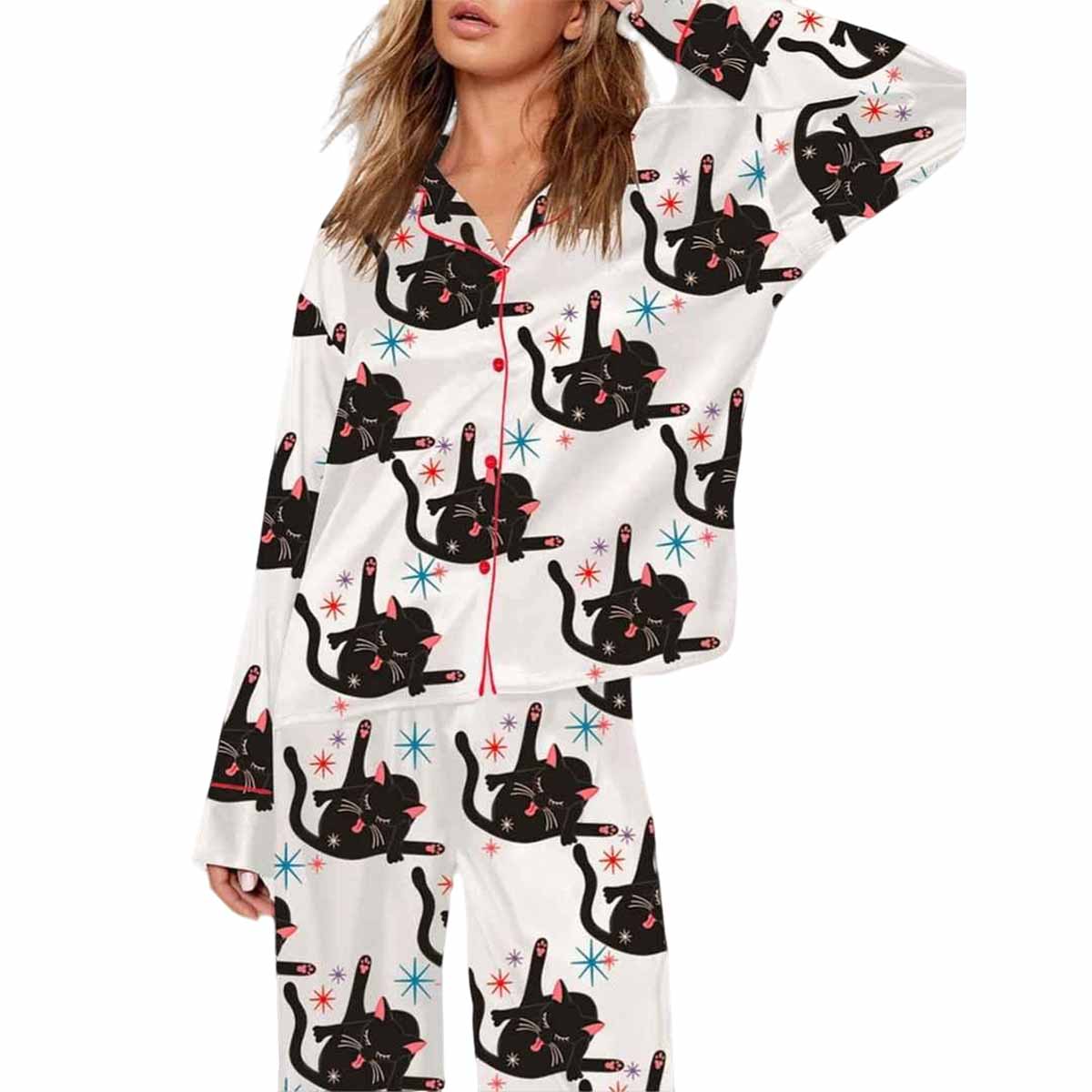 Black Cat Pajama Set Black Cat Pajama Set