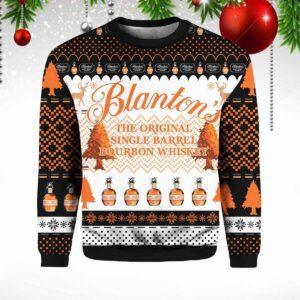 Blanton's Bourbon Whiskey Ugly Christmas Sweater