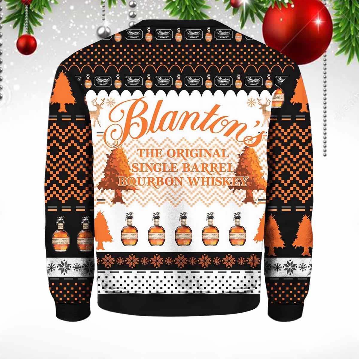 Blanton’s Bourbon Whiskey Ugly Christmas Sweater Blanton’s Bourbon Whiskey Ugly Christmas Sweater