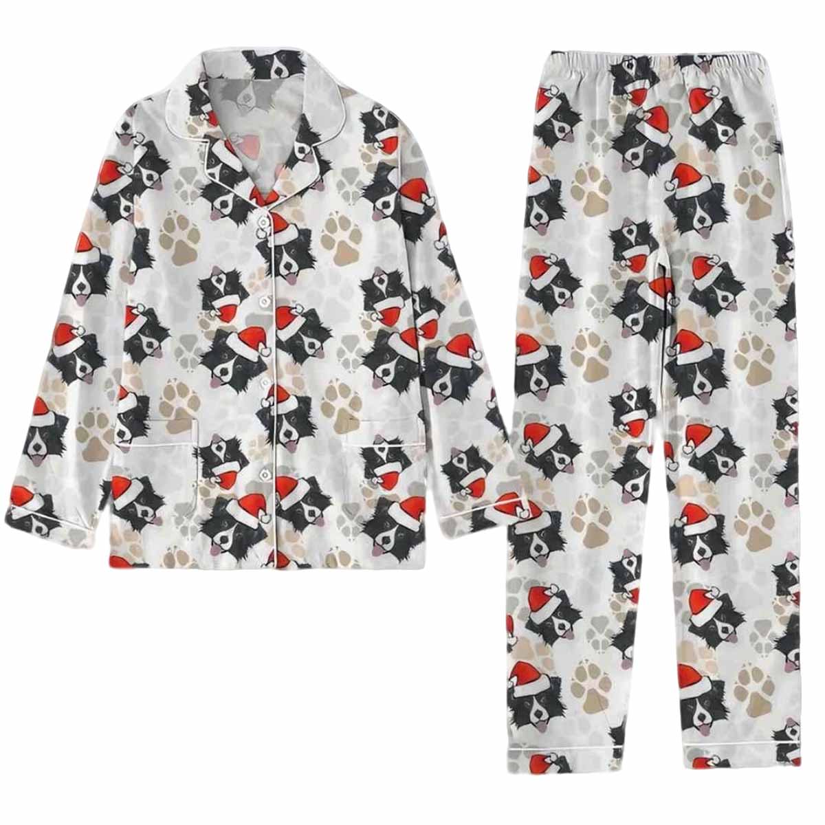 Border Collie Dog Christmas Pajama Set Border Collie Dog Christmas Pajama Set