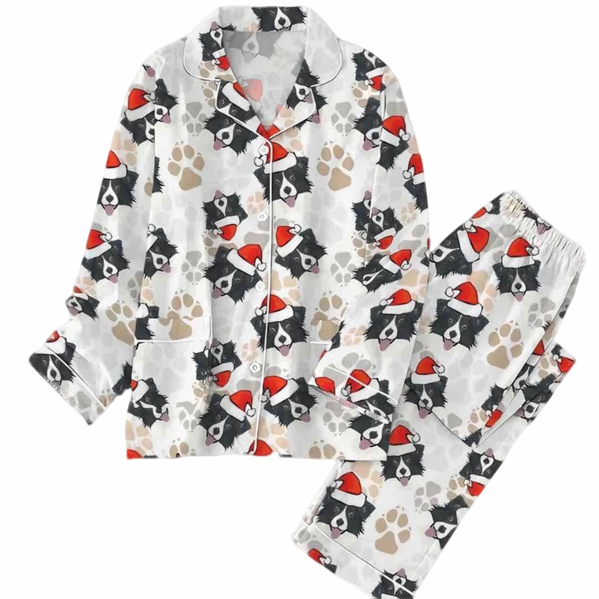 Border Collie Dog Christmas Pajama Set Border Collie Dog Christmas Pajama Set