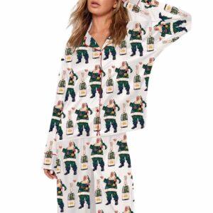 Boujee Santa Champagne Christmas Pajama Set